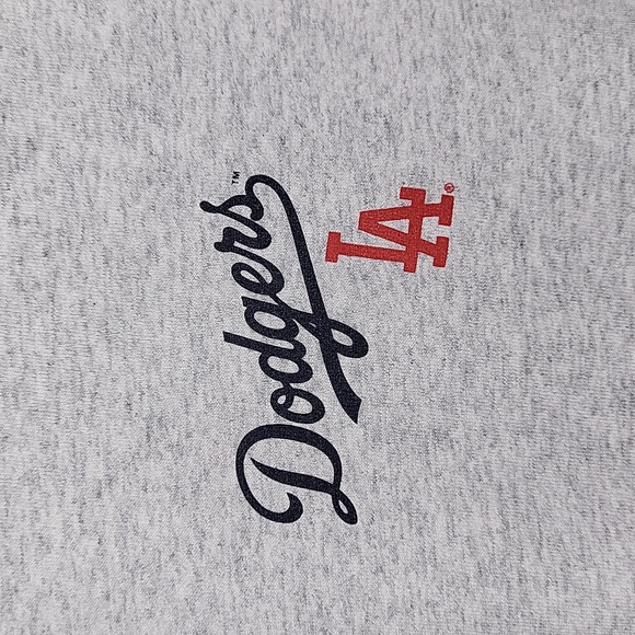 Sporty & Rich Dodgers Serif Tee In Heather Grey S NWT - Picture 14 of 15